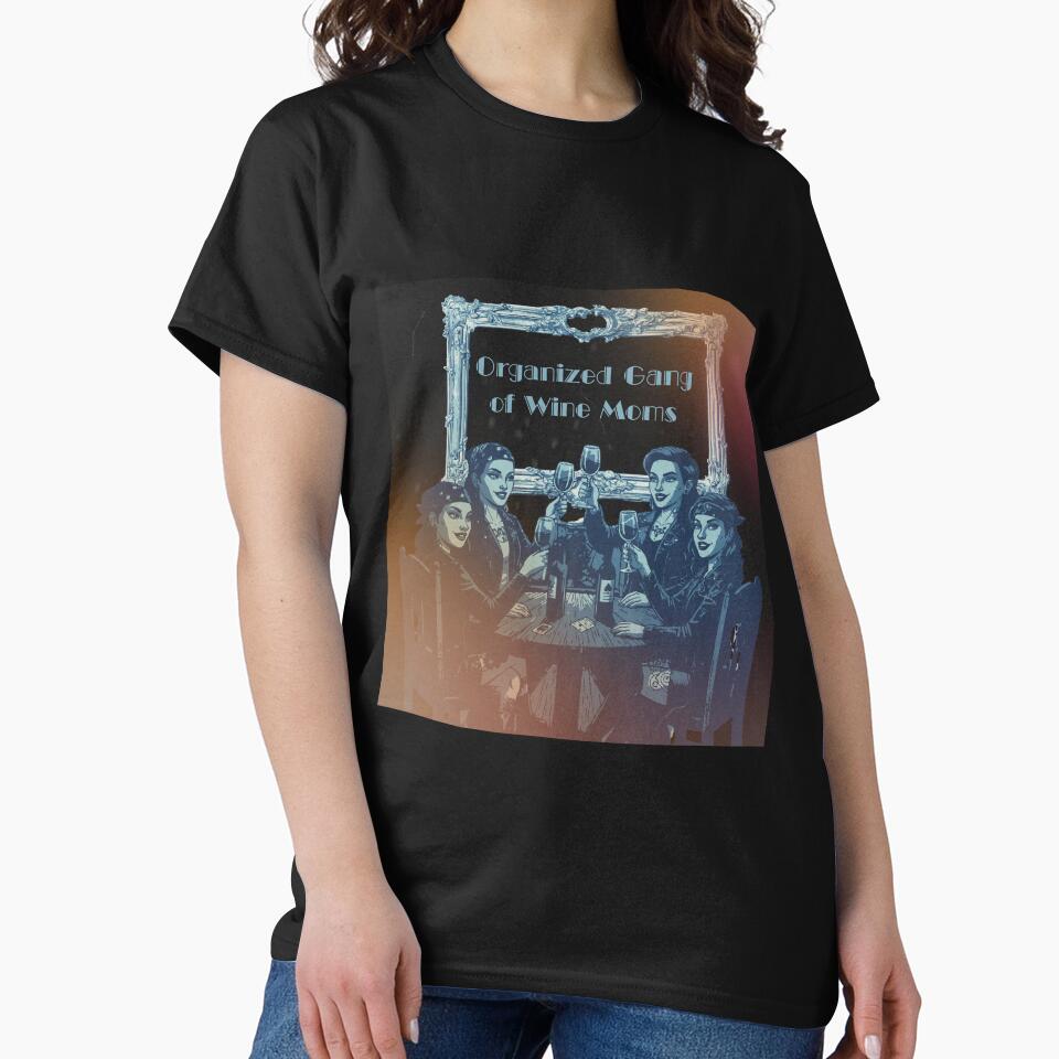 Organized Gang of Wine Moms - Retro Biker Aesthetic by MikesLab T-Shirts, Hoodie, Sweatshirt | BlankRebels.com (Image 2)