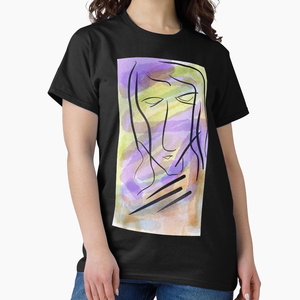 Senora - abstract wall art abstract art print face abstract design by AdzSpirit T-Shirts, Hoodie, Sweatshirt (Image 2)