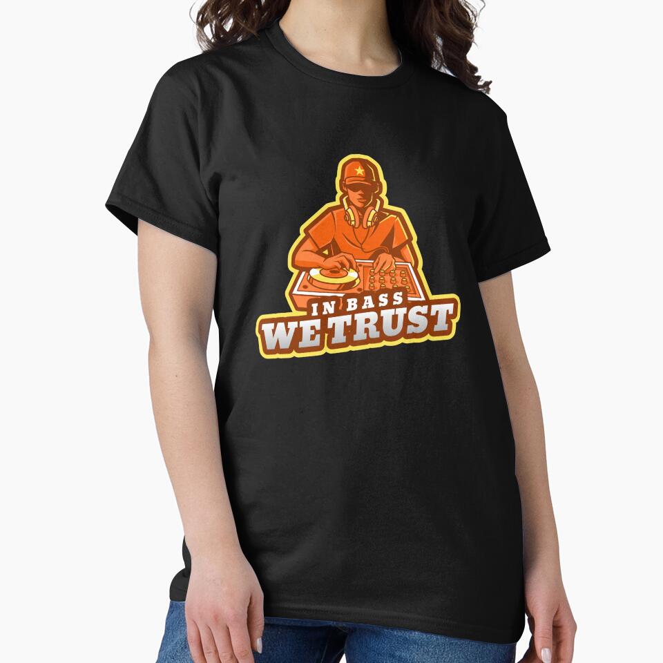 In Bass We Trust | DJ Gift by fcbdavis T-Shirts, Hoodie, Sweatshirt | BlankRebels.com (Image 2)
