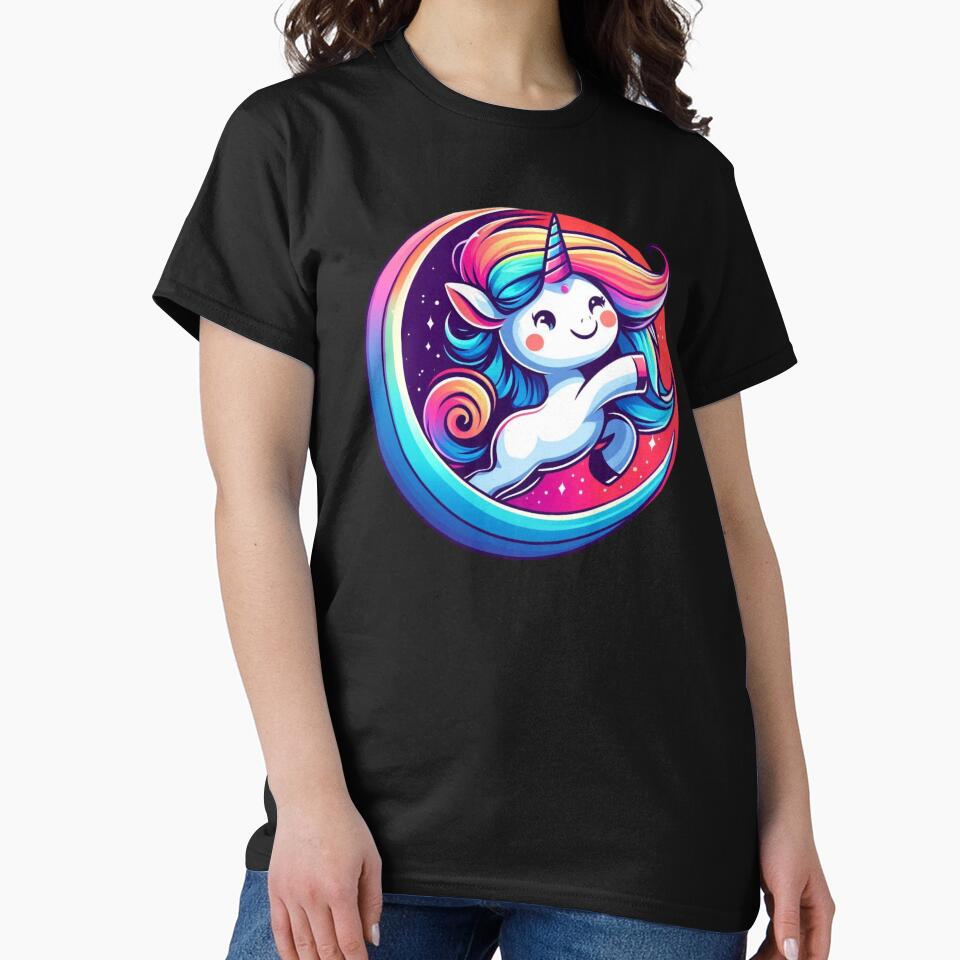 Cosmic Rainbow Unicorn by The-DrawingLab T-Shirts, Hoodie, Sweatshirt | BlankRebels.com (Image 2)