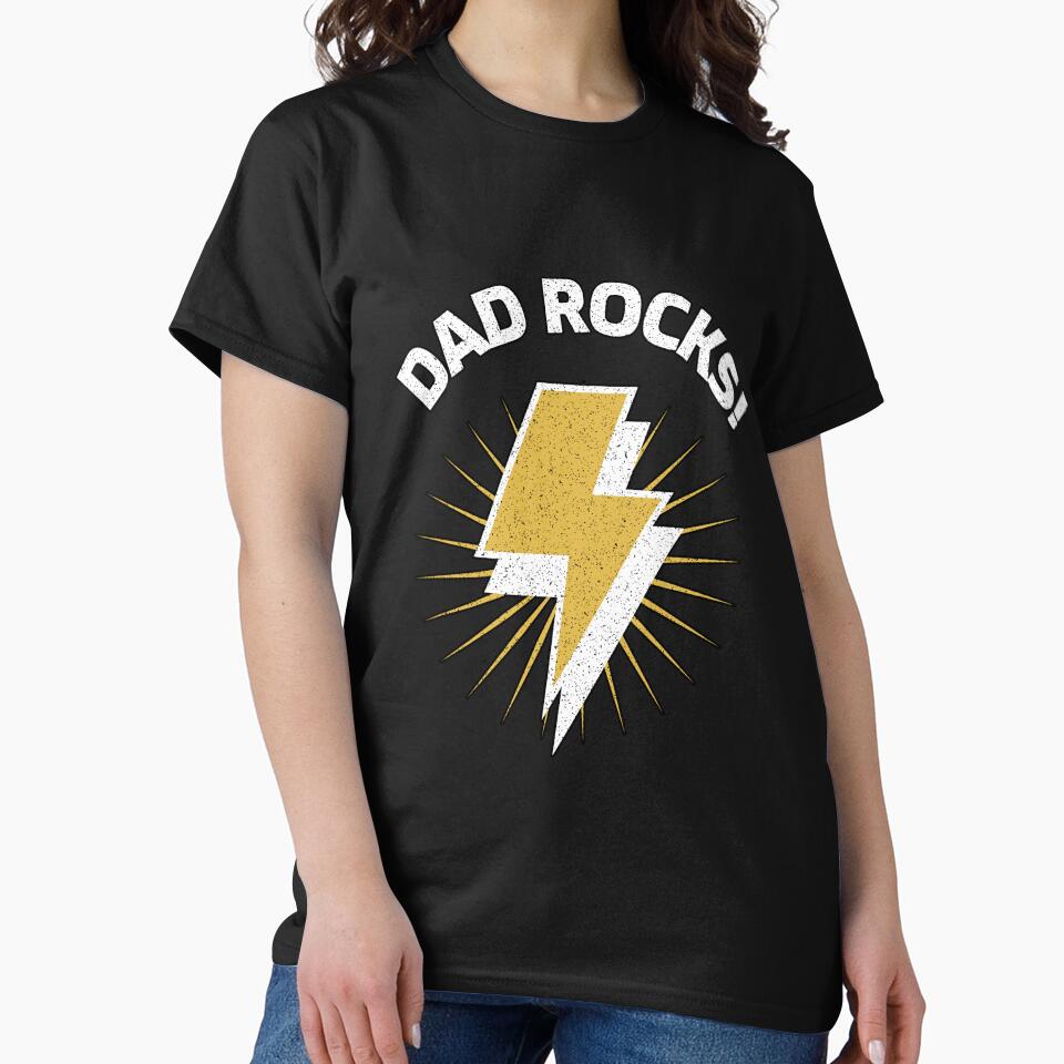 Dad Rocks! Fathers Day Musician Rock n Roll by Winter--Flowers T-Shirts, Hoodie, Sweatshirt | BlankRebels.com (Image 2)