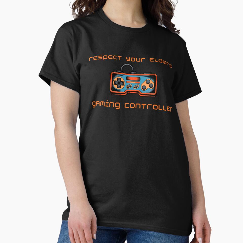 "Respect Your Elders Gaming Controller" Gamepad T-Shirts, Hoodie, Sweatshirt