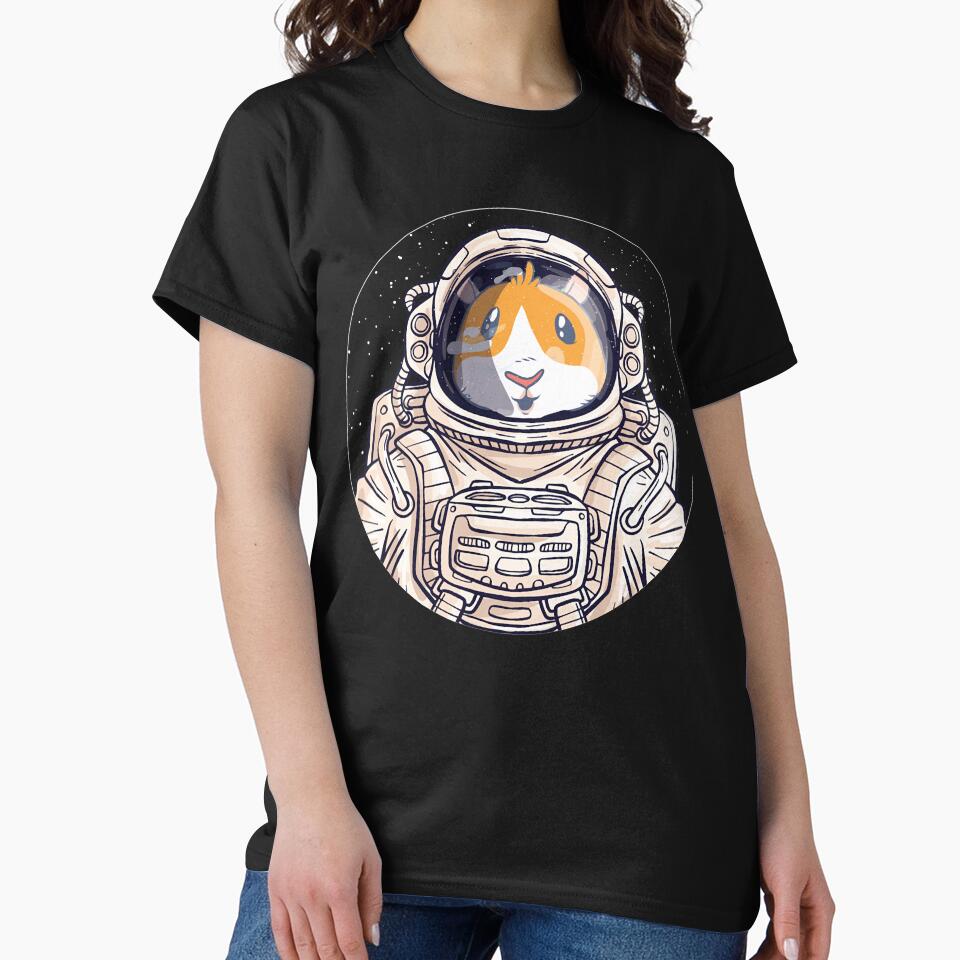 Astronaut Guinea Pig In Space by monica1059 T-Shirts, Hoodie, Sweatshirt | BlankRebels.com (Image 2)