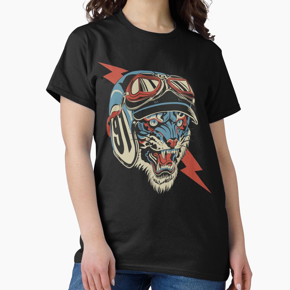 Tiger motorcyclist by Bloodymercy