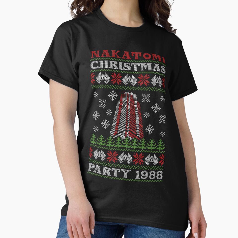 Nakatomi Plaza Christmas Party Knitted by RetroPandora T-Shirts, Hoodie, Sweatshirt | BlankRebels.com (Image 2)