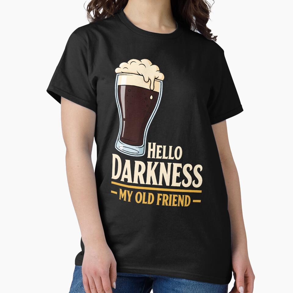 Hello Darkness My Old Friend Irish Stout | Funny St Patrick's Day by motivato T-Shirts, Hoodie, Sweatshirt (Image 2)