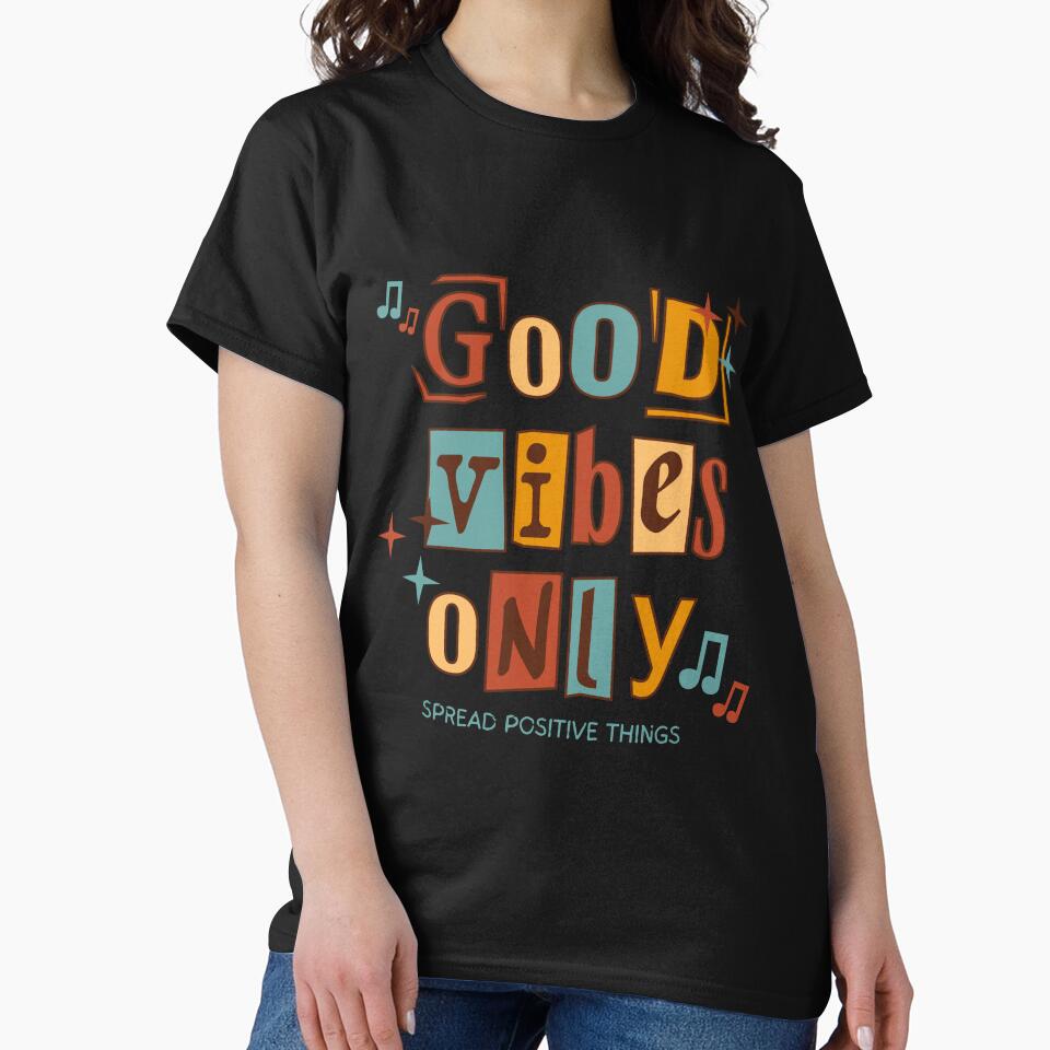 Good Vibes Only  good vibes only, positive vibes, aspirational, lotus, flower, nature, yellow, 70s feeling , be... (Image 2)