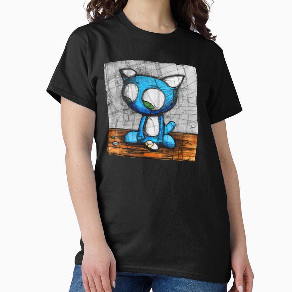 Sad Grunge Cat T-shirt by Nerdygirlteez Hoodie, Sweatshirt | BlankRebels.com (Image 2)