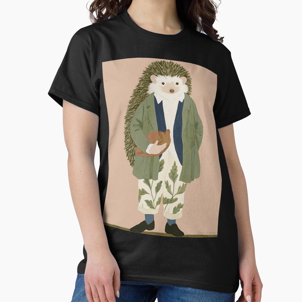 Cozy Cottagecore Hedgehog by bapupa T-Shirts, Hoodie, Sweatshirt | BlankRebels.com (Image 2)
