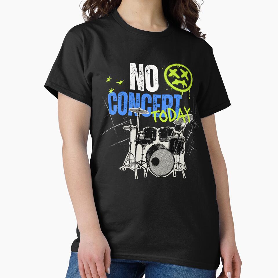 Funny Music Concert Lover  No Concert Today Sad Emoji Graffiti by Zayavca T-Shirts, Hoodie, Sweatshirt (Image 2)