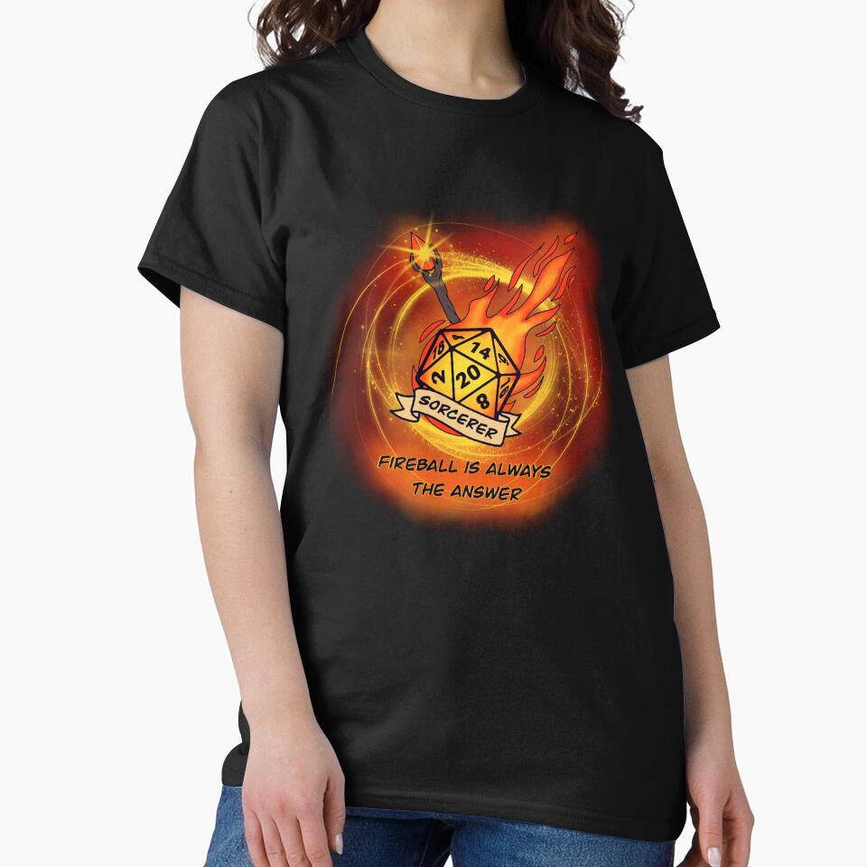Sorcerer - D20 by gracefullizard T-Shirts, Hoodie, Sweatshirt | BlankRebels.com (Image 2)