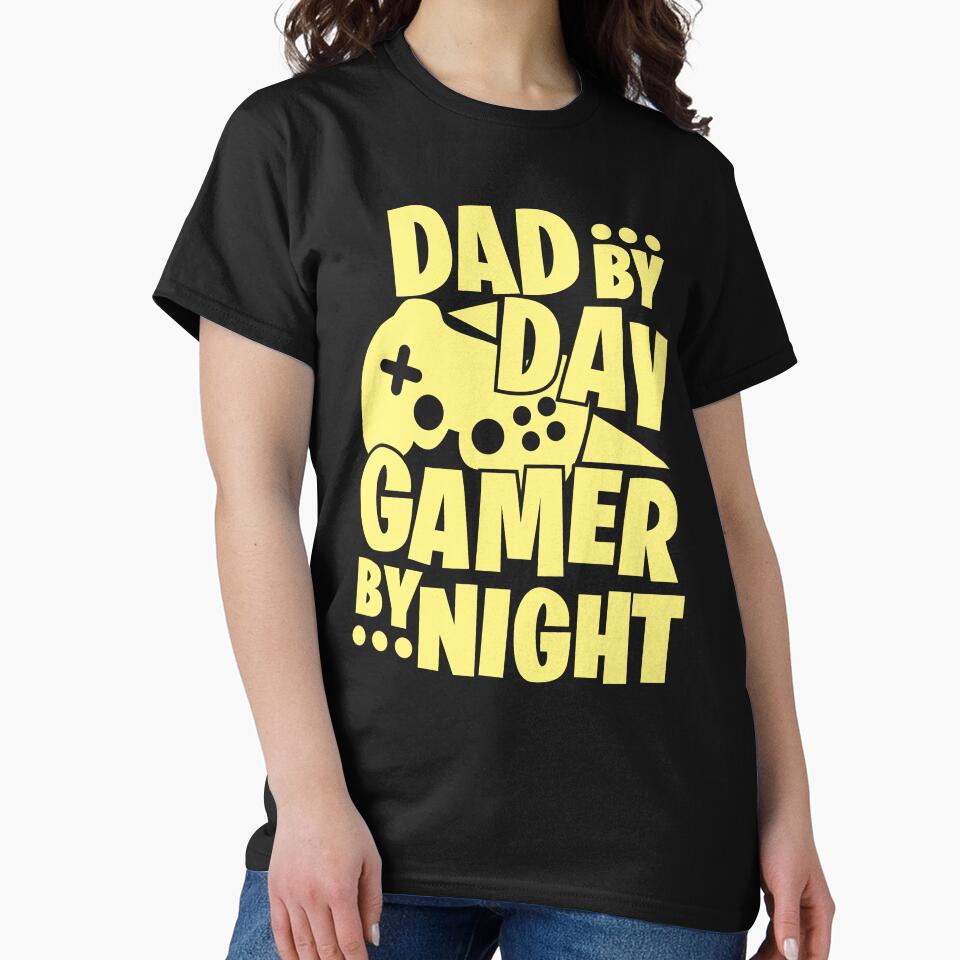 Dad By Day Gamer By Night by soebekhi T-Shirts, Hoodie, Sweatshirt | BlankRebels.com (Image 2)
