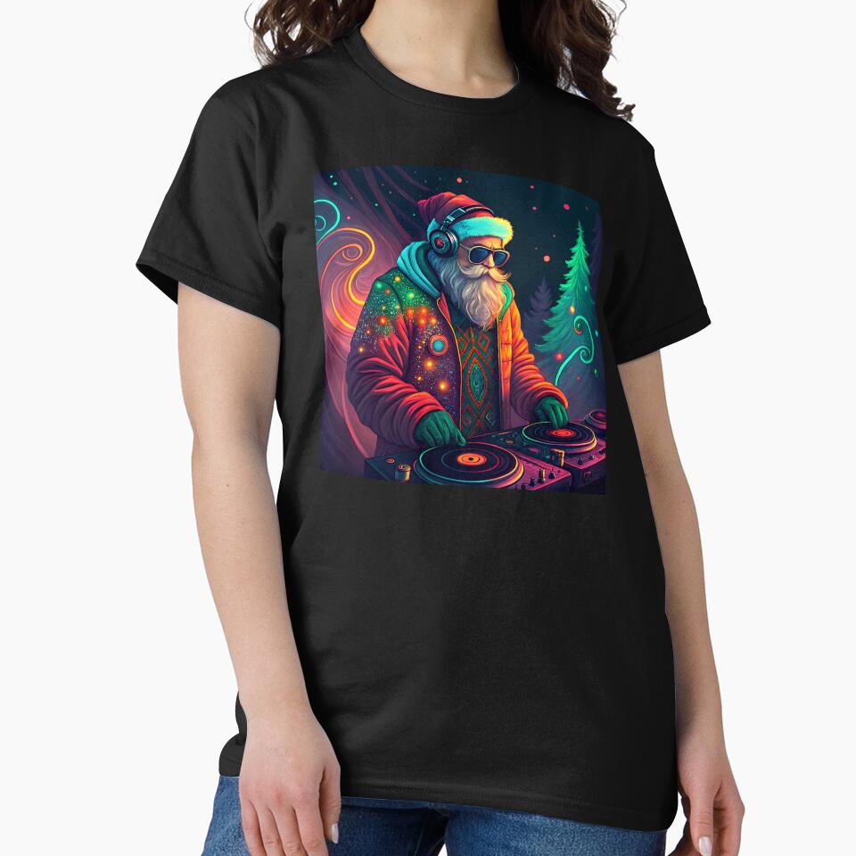 Santa DJ Party by AhArtMe T-Shirts, Hoodie, Sweatshirt | BlankRebels.com (Image 2)