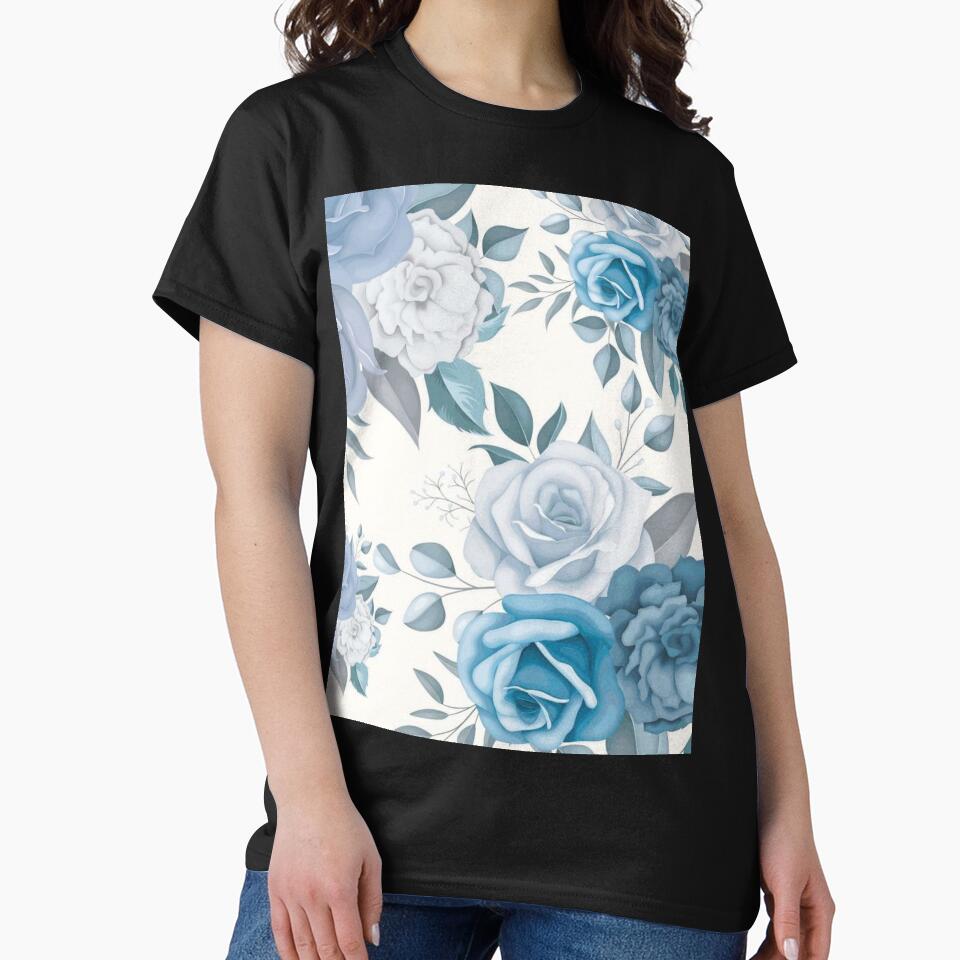 blue flower by zaher97 T-Shirts, Hoodie, Sweatshirt | BlankRebels.com (Image 2)