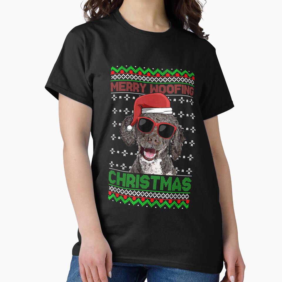Spanish Water Dog Dog Funny Merry Woofing Christmas by mchargue12 T-Shirts, Hoodie, Sweatshirt | BlankRebels.com (Image 2)