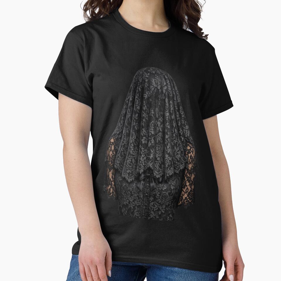 Veiled Mourning in Black Lace by Mouraludia T-Shirts, Hoodie, Sweatshirt | BlankRebels.com (Image 2)