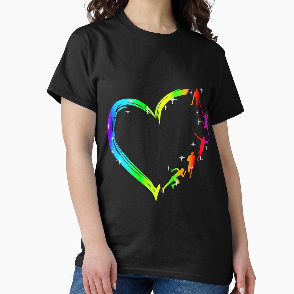 Gradient Heart Running by Anderson456 T-Shirts, Hoodie, Sweatshirt | BlankRebels.com (Image 2)