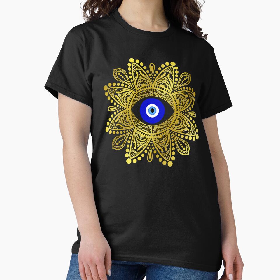 Evil eye Gold mandala by PMDesigns222 T-Shirts, Hoodie, Sweatshirt | BlankRebels.com (Image 2)