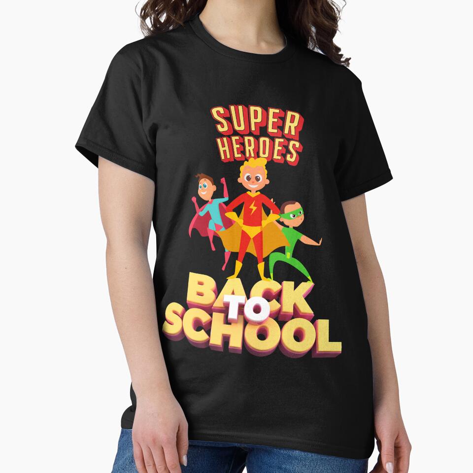 Back to School Superheroes Comic Tees for Students by BunBuntheDog- Hoodie, Sweatshirt | BlankRebels.com (Image 2)