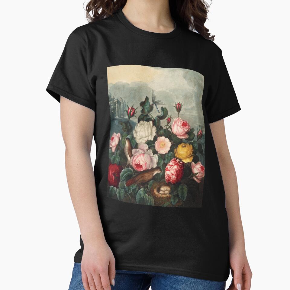 Vintage Roses Botanical Flora Painting by InnerCitadel T-Shirts, Hoodie, Sweatshirt | BlankRebels.com (Image 2)