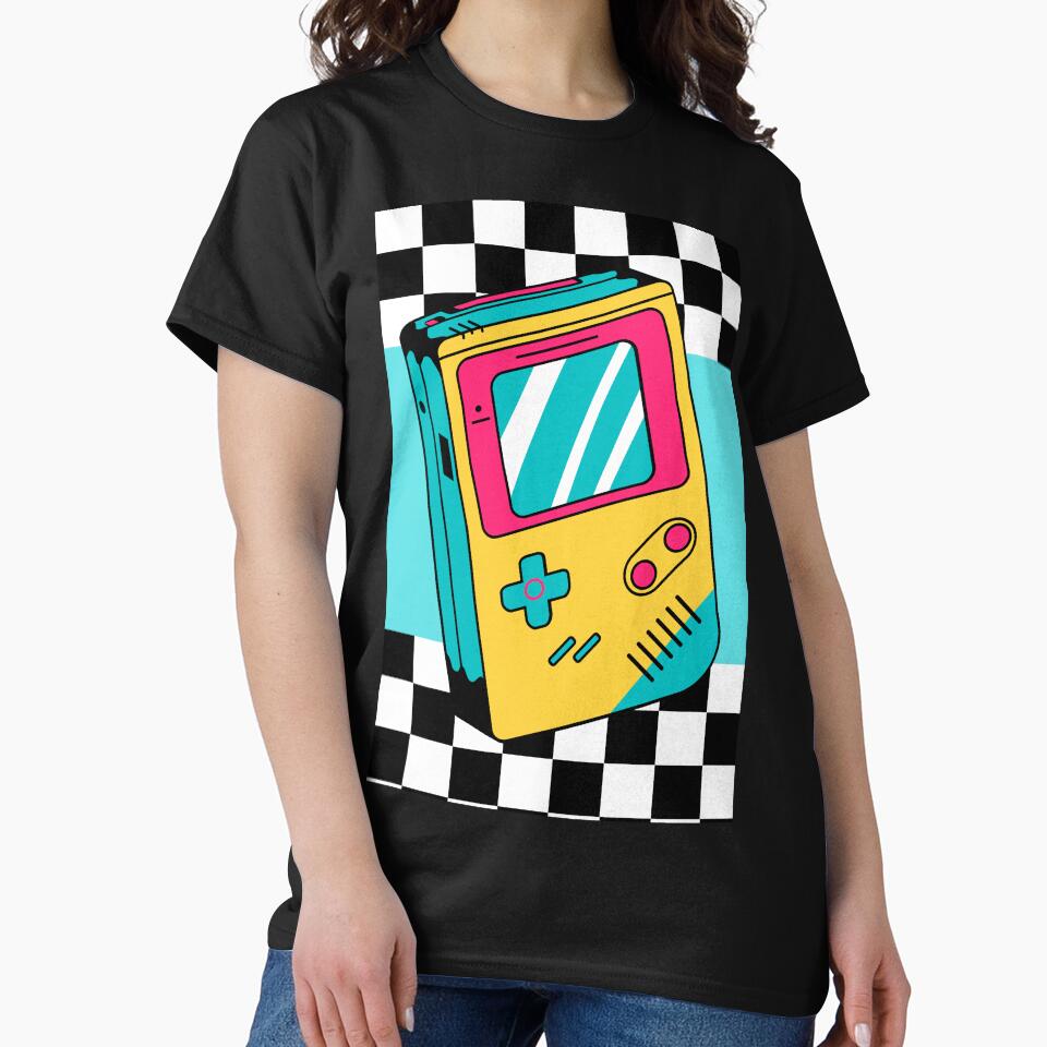 Retro Inspired Handheld Game Console by TotallyRetroArt T-Shirts, Hoodie, Sweatshirt | BlankRebels.com (Image 2)