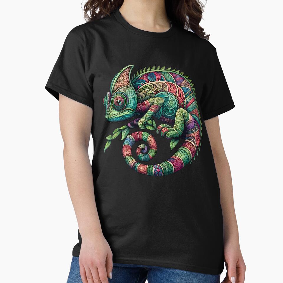 Colorful Chameleon by Funny Vintage Stickers And T-Shirts Hoodie, Sweatshirt | BlankRebels.com (Image 2)