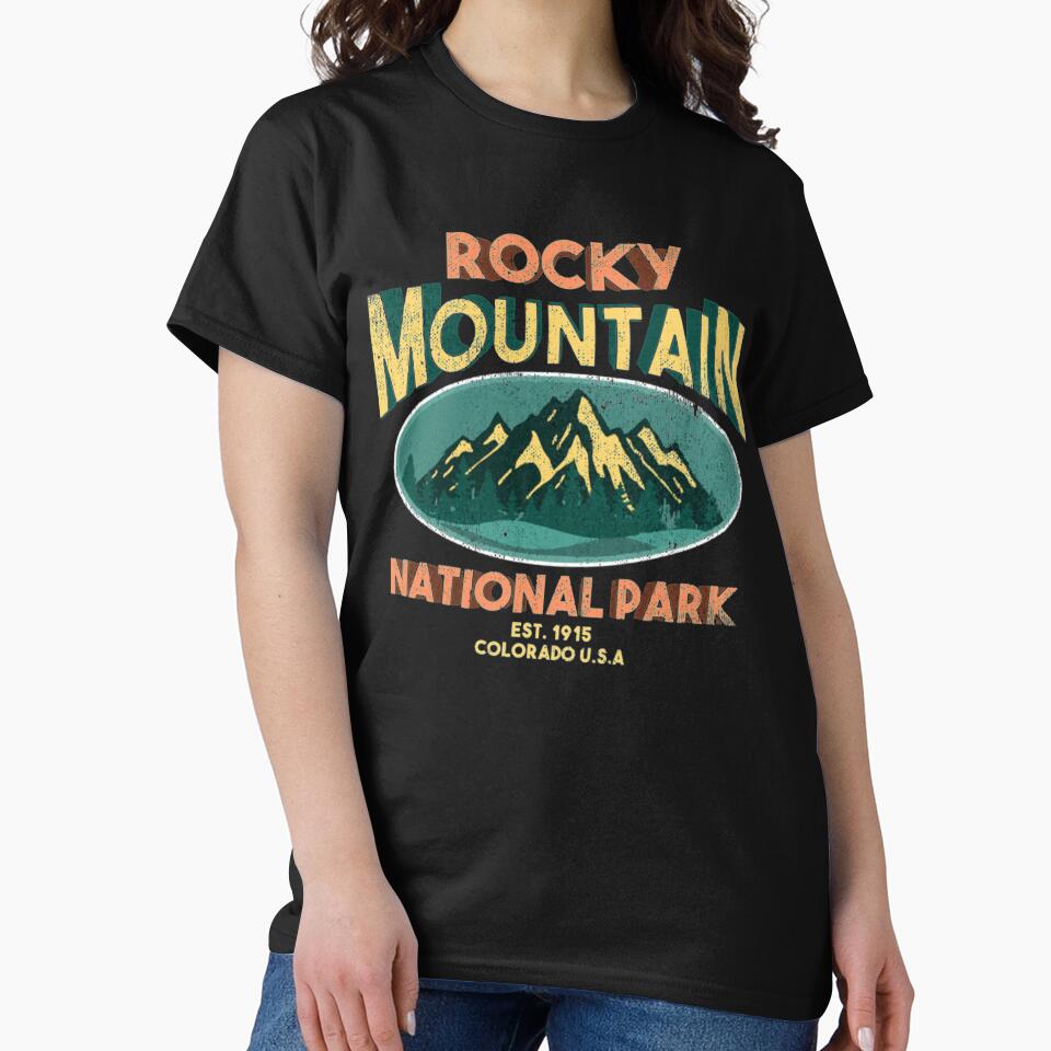 Rocky Mountain National Park Colorado 1915 Hiking Shirt by Clavitaps Hoodie, Sweatshirt | BlankRebels.com (Image 2)