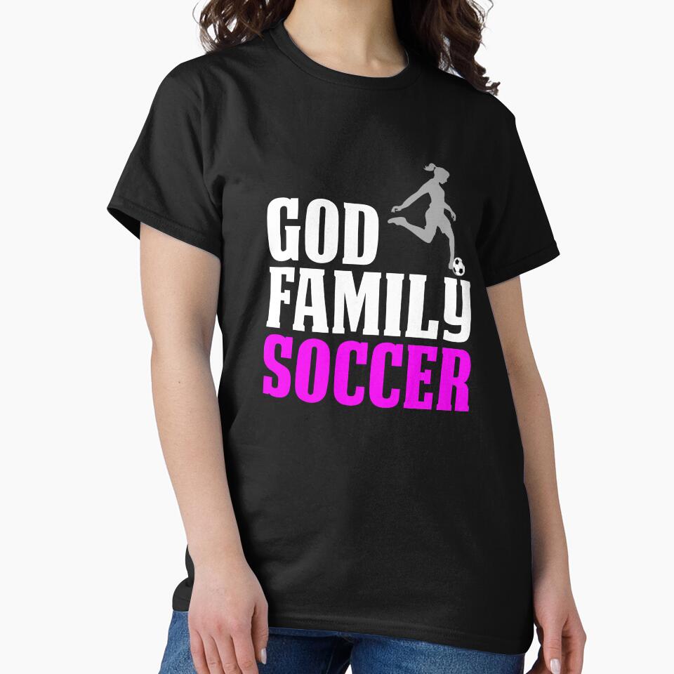 Funny Soccer Mom Design For Girls God Family Soccer by drwigglebutts T-Shirts, Hoodie, Sweatshirt | BlankRebels.com (Image 2)