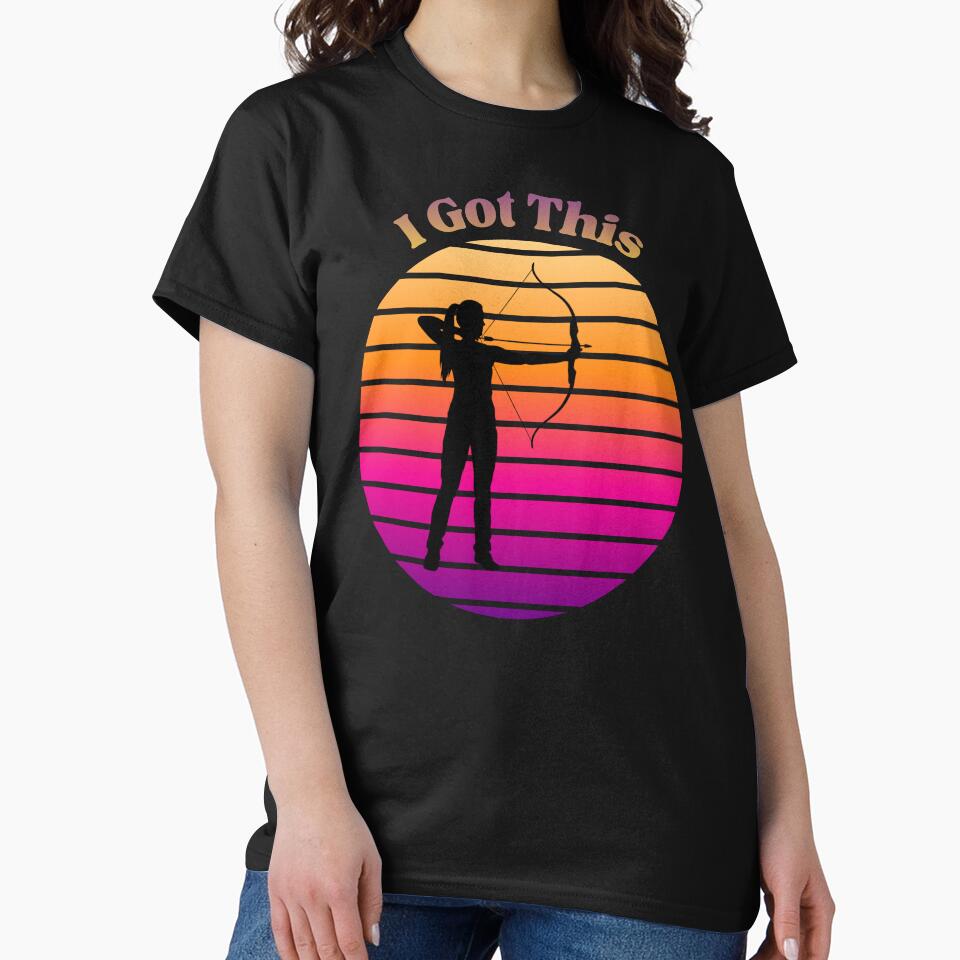 I Got This Retro Archery T-Shirt for Girls by OutdoorSportKid