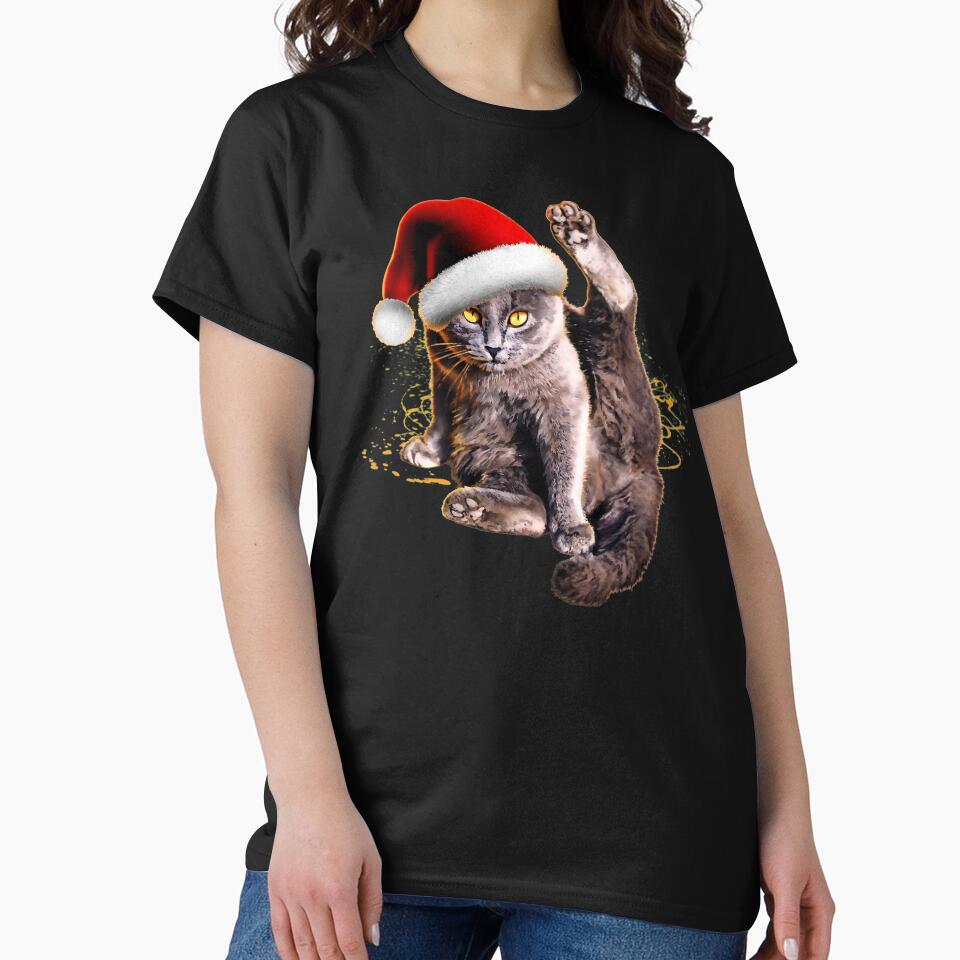 Funny Christmas Cat by GreenSplash T-Shirts, Hoodie, Sweatshirt | BlankRebels.com (Image 2)