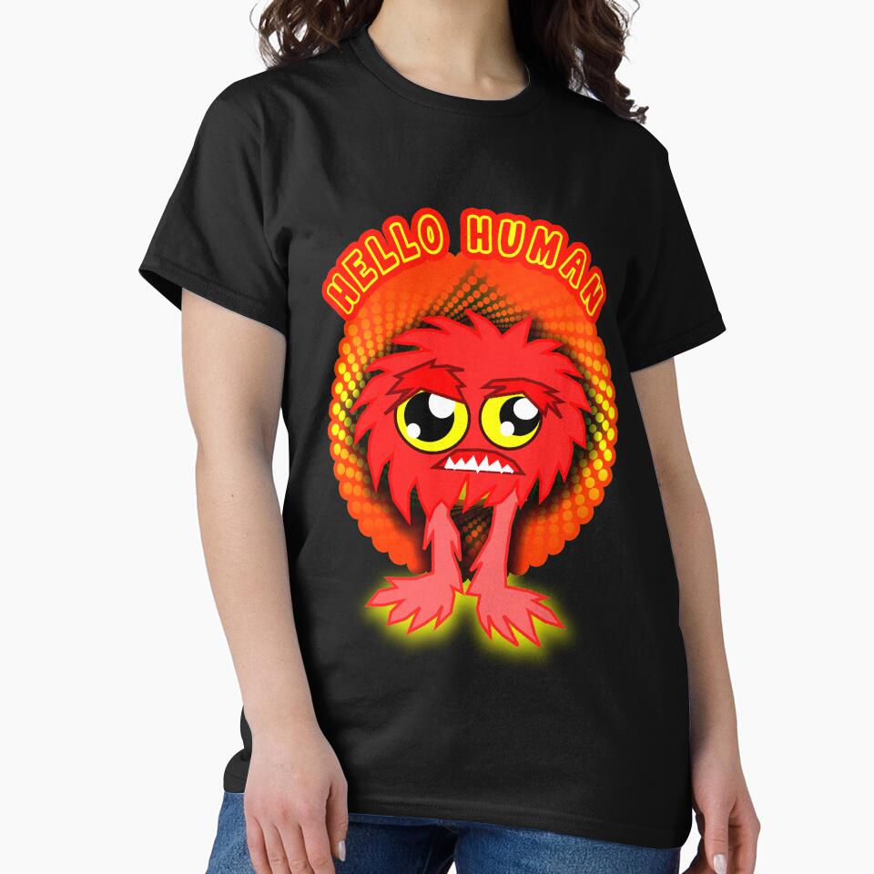 hello human, monster by ESAMSTORE T-Shirts, Hoodie, Sweatshirt | BlankRebels.com (Image 2)