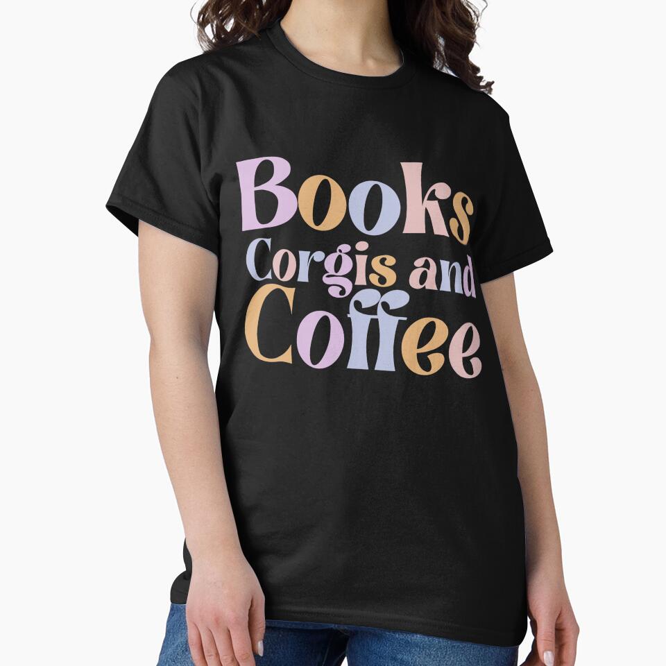 Dogs, Corgis and Coffee by DrawsCutePaws T-Shirts, Hoodie, Sweatshirt | BlankRebels.com (Image 2)