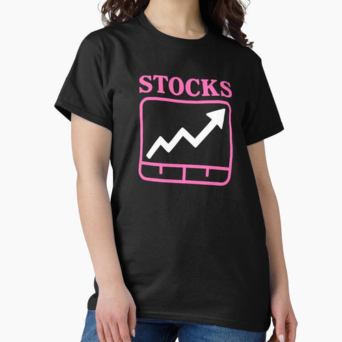 "Stocks" Funny Simple Bullish Chart Icon Graphic Humor by LuveeTuffCo T-Shirts, Hoodie, Sweatshirt (Image 2)