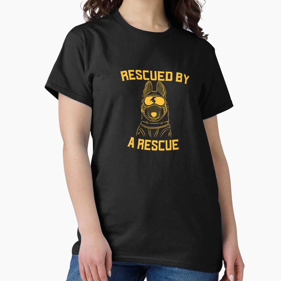 Rescued By A Rescue by art-fox T-Shirts, Hoodie, Sweatshirt | BlankRebels.com (Image 2)