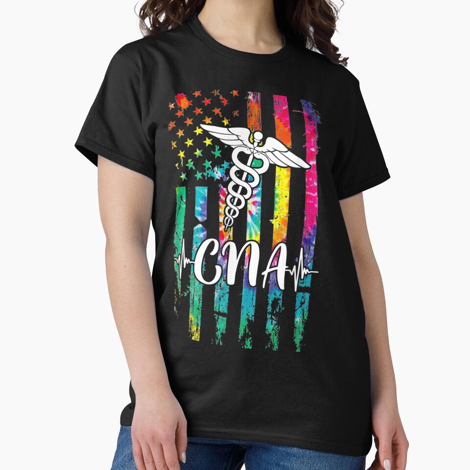 CNA colorful flag - CNA Nursing by Designs Of all kinds T-Shirts, Hoodie, Sweatshirt | BlankRebels.com (Image 2)
