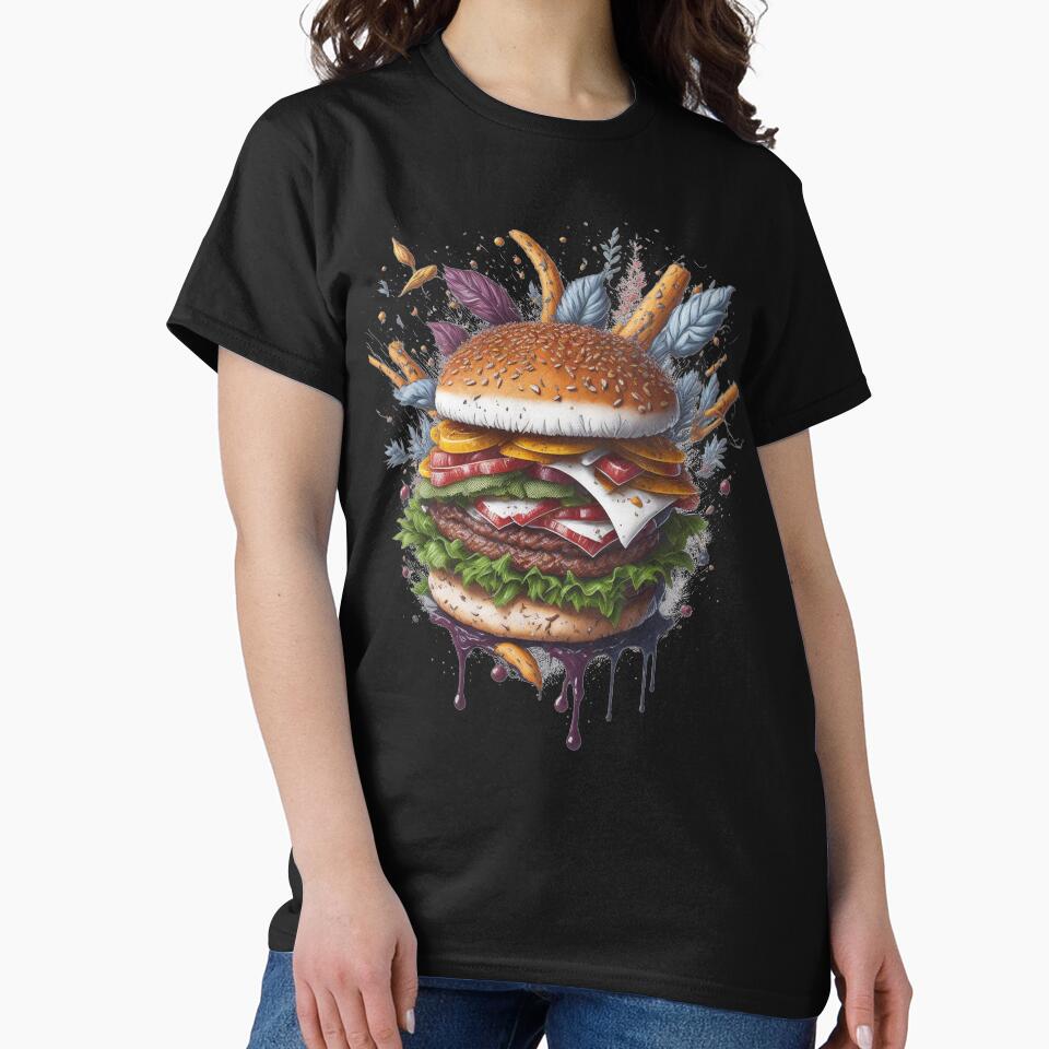 Burger Fast Food by HarshBrown T-Shirts, Hoodie, Sweatshirt | BlankRebels.com (Image 2)