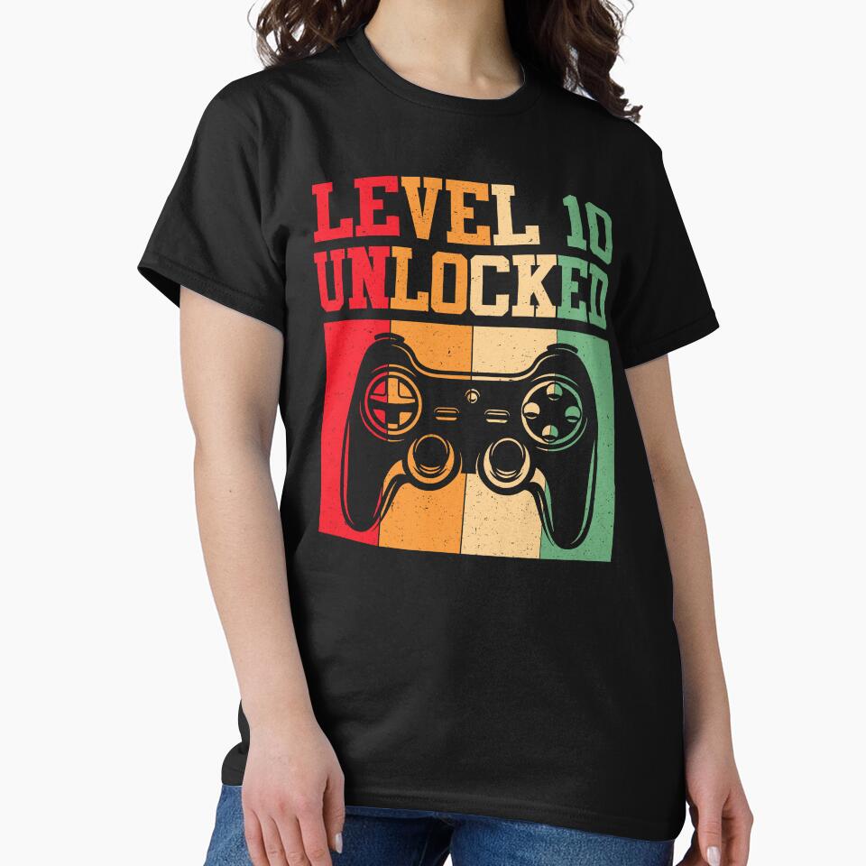 Gamer Level 10 Unlocked by SunsetGloww T-Shirts, Hoodie, Sweatshirt | BlankRebels.com (Image 2)