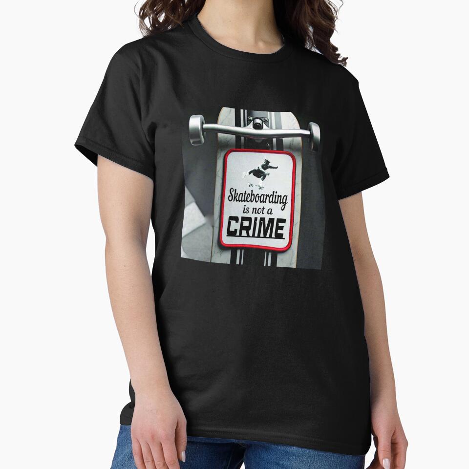 Skateboarding is not a CRIME Patch by ForecastVSN T-Shirts, Hoodie, Sweatshirt | BlankRebels.com (Image 2)