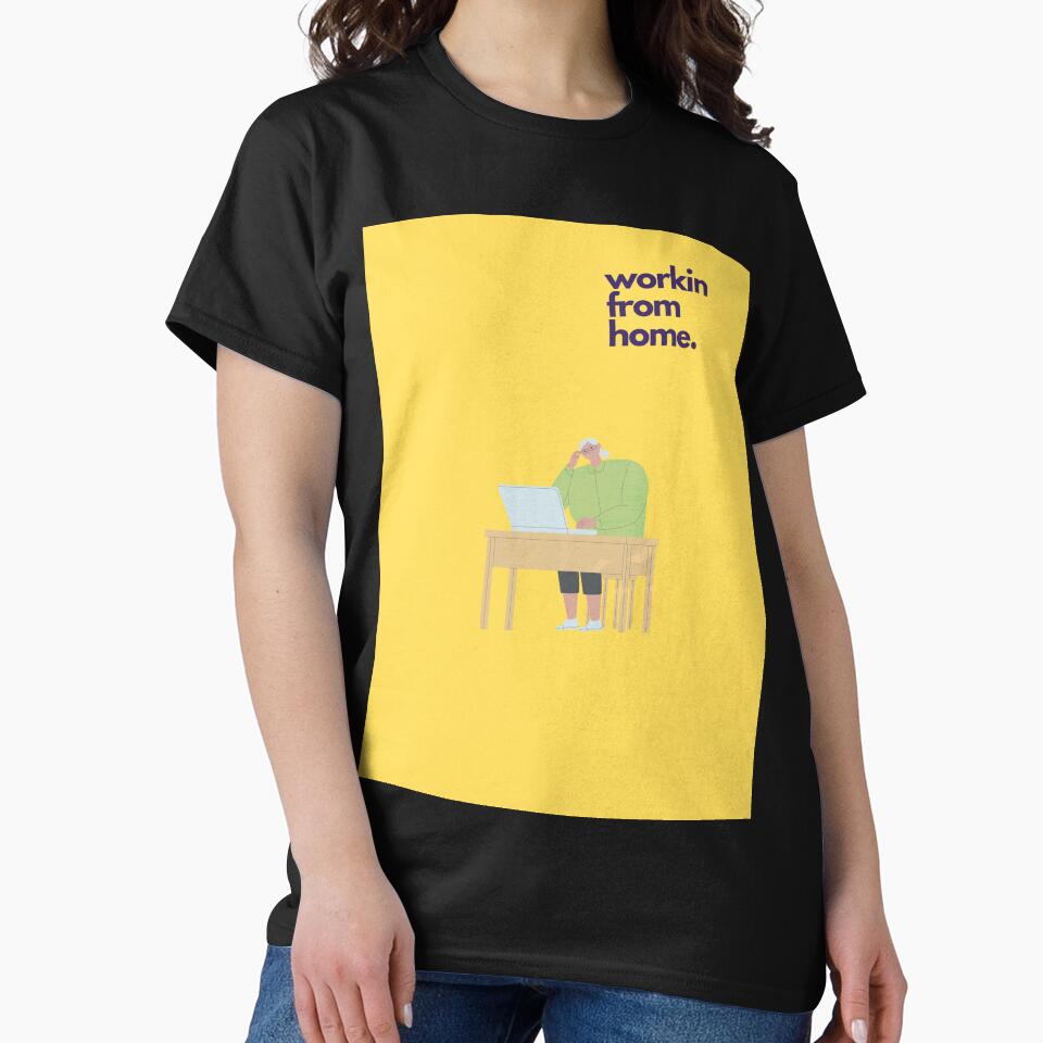 Work from home by Sshmorr T-Shirts, Hoodie, Sweatshirt | BlankRebels.com (Image 2)