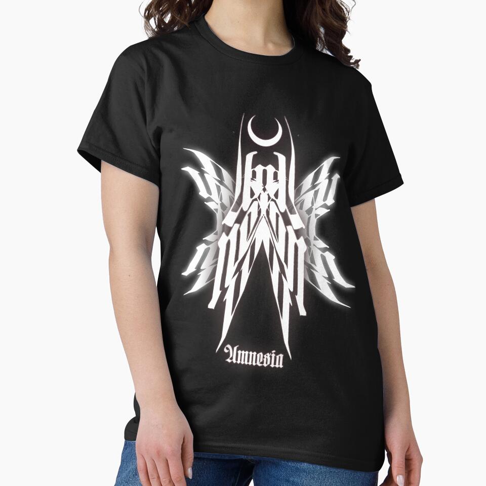 AMNESIA Calligraphy White by MercyFerrarsArt T-Shirts, Hoodie, Sweatshirt | BlankRebels.com (Image 2)