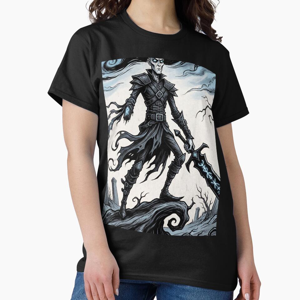 Tyr the Warrior Ancient Norse God Gothic style illustration by Vintage Designs + T-Shirts, Hoodie, Sweatshirt (Image 2)