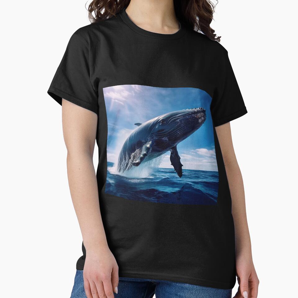 The acrobatic jumps of humpback whales by Collection de trésors T-Shirts, Hoodie, Sweatshirt | BlankRebels.com (Image 2)