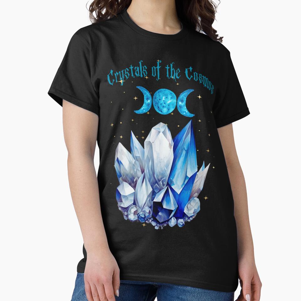 Enchanted Crystals: Celestial Triple Moon Deisgn by MysticOzzy T-Shirts, Hoodie, Sweatshirt | BlankRebels.com (Image 2)