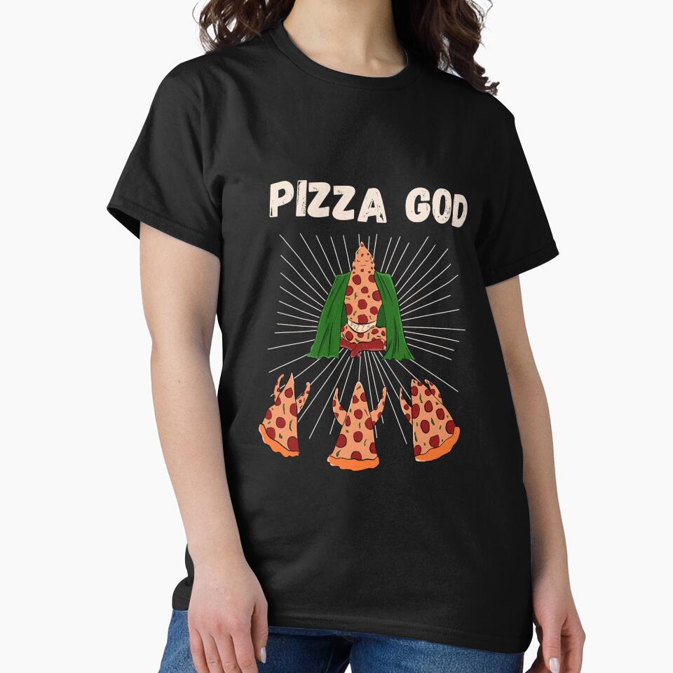 illustration god of pizza for pizza lovers by Matheus2001 T-Shirts, Hoodie, Sweatshirt | BlankRebels.com (Image 2)