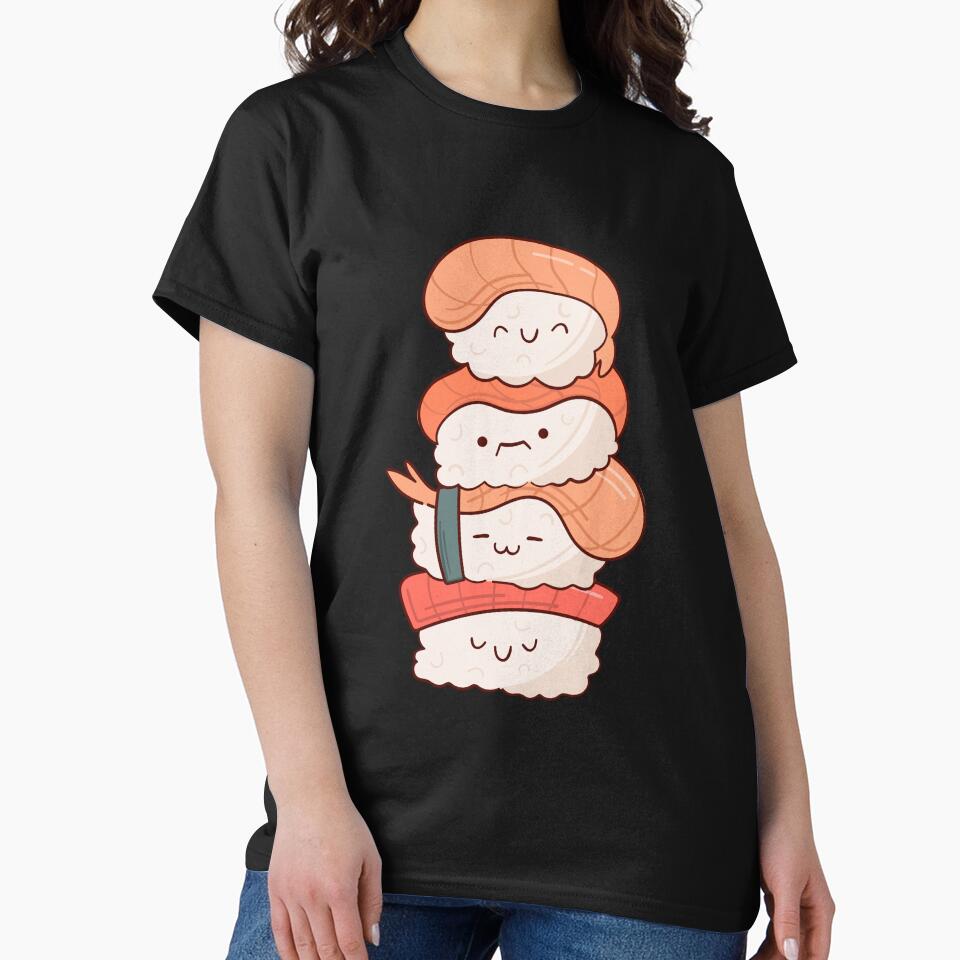 sushi smiles: cute and cozy by FLOWER--ART T-Shirts, Hoodie, Sweatshirt | BlankRebels.com (Image 2)