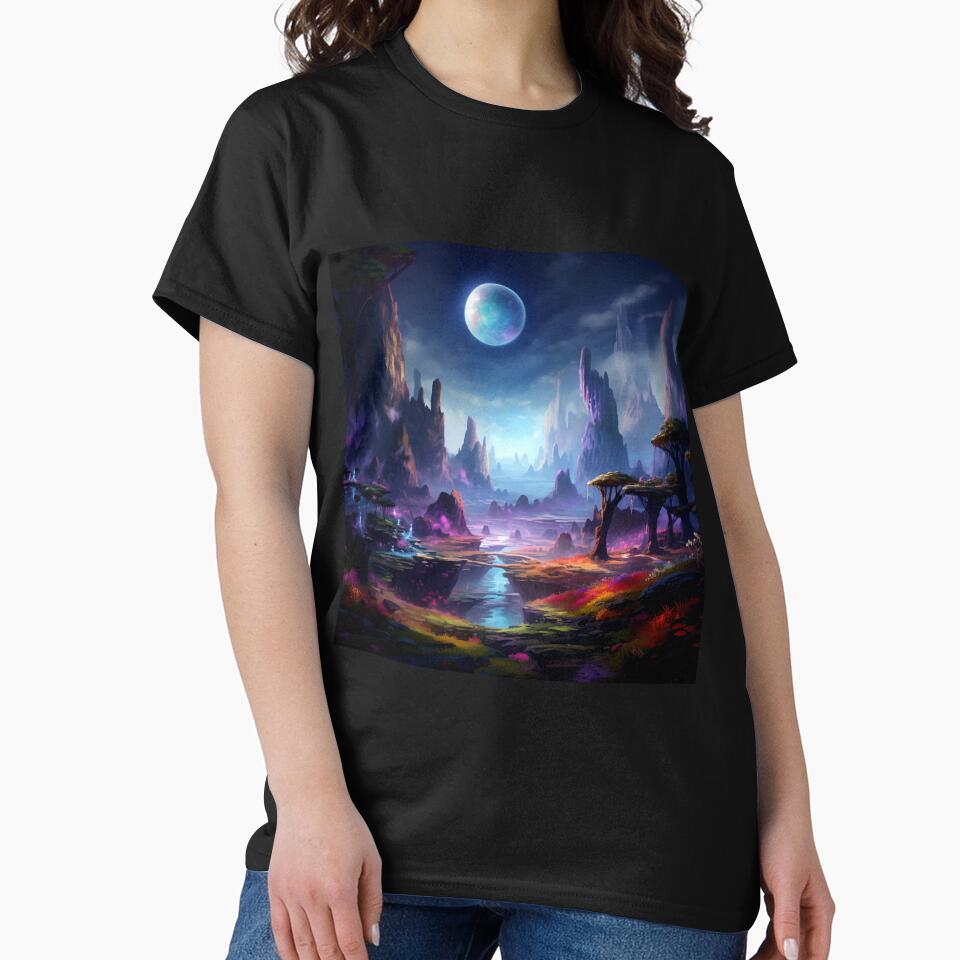 Fantasy Landscape - Limestone Spires by Fantasy Masterpiece T-Shirts, Hoodie, Sweatshirt | BlankRebels.com (Image 2)