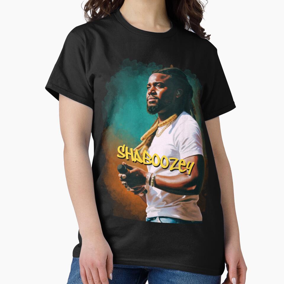 Shaboozey Painted Effect T-Shirt and Sticker by DiverseDazzle