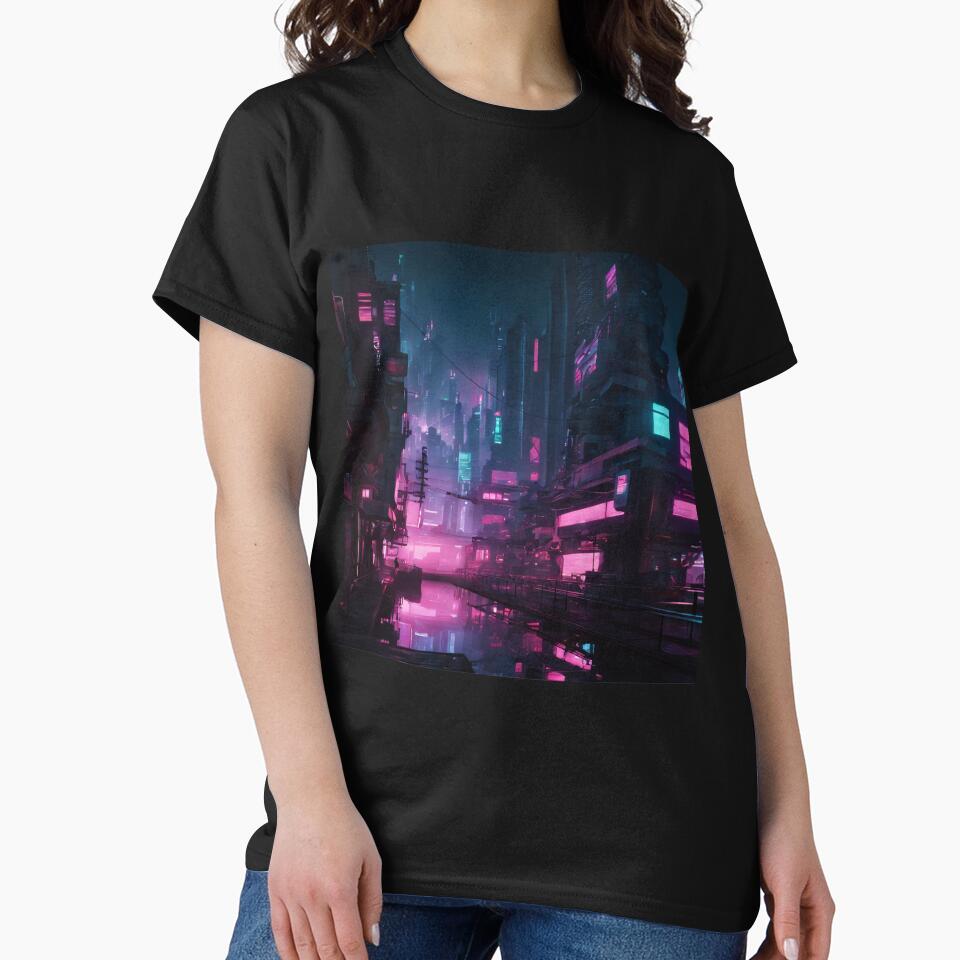 Cyberpunk Night City Art #7 by Cyberpunk Neo T-Shirts, Hoodie, Sweatshirt | BlankRebels.com (Image 2)