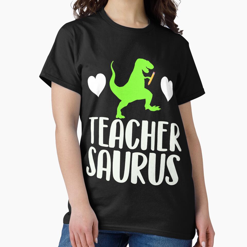 TEACHERSAURUS by tiffanator606 T-Shirts, Hoodie, Sweatshirt | BlankRebels.com (Image 2)