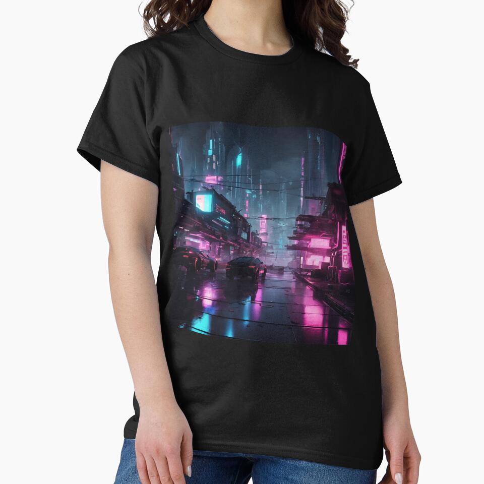 Cyberpunk Night City Art #2 by Cyberpunk Neo T-Shirts, Hoodie, Sweatshirt | BlankRebels.com (Image 2)